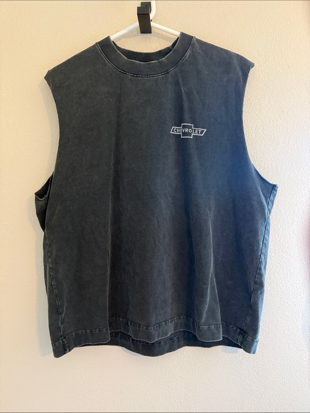 Abercrombie & Fitch Washed Charcoal Cropped Tee